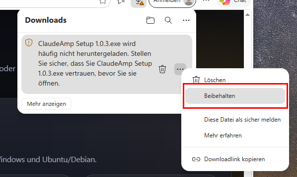 Download erlauben